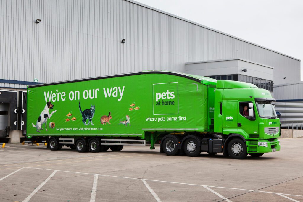 Downton. Pets At Home distribution depot. Northampton. United Kingdom.