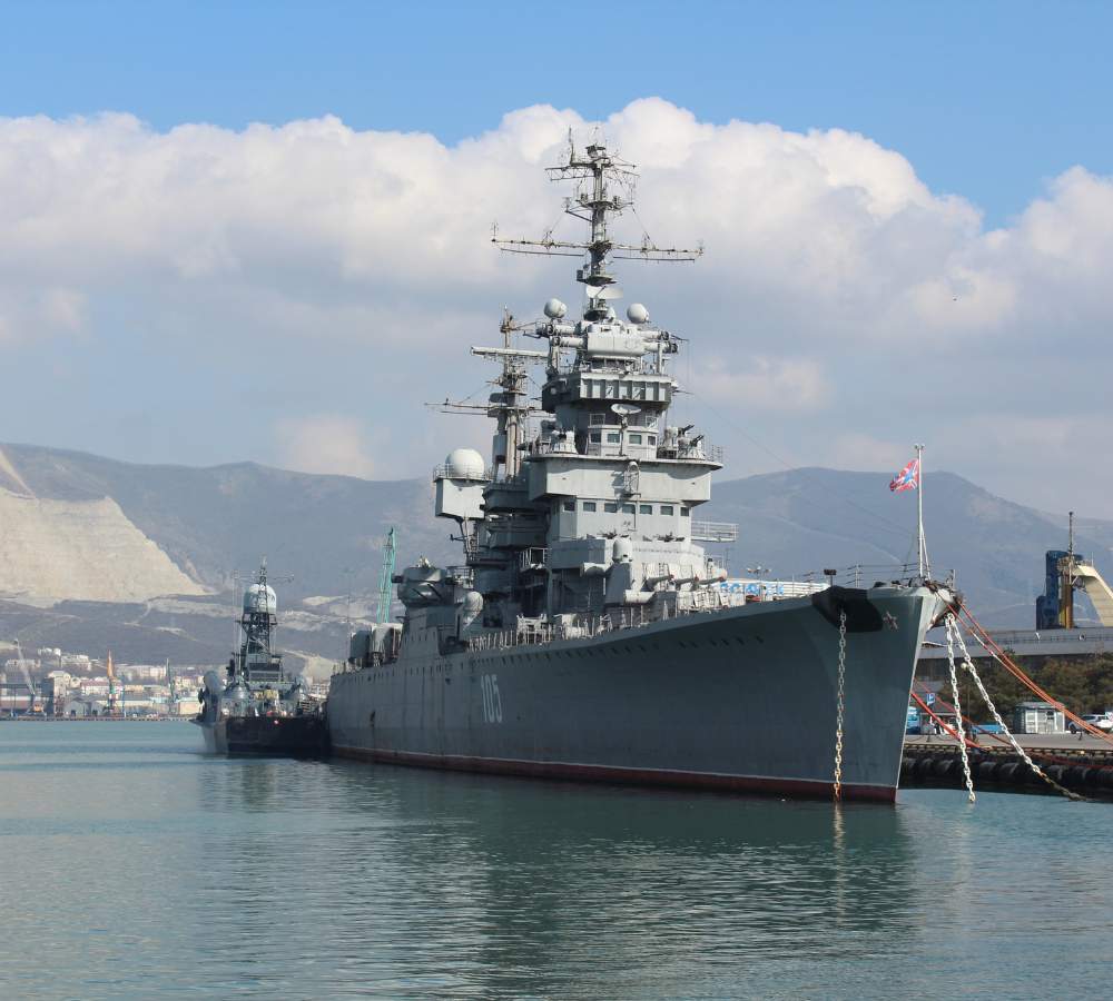 Military Ship Docked