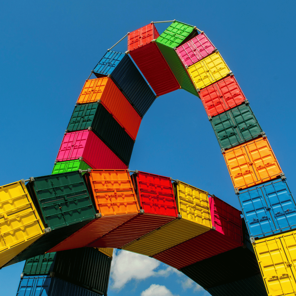 Le Havre container port art
