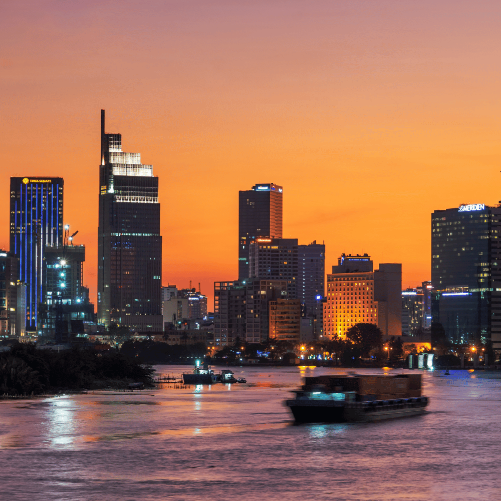Ho Chi Minh City at sunset