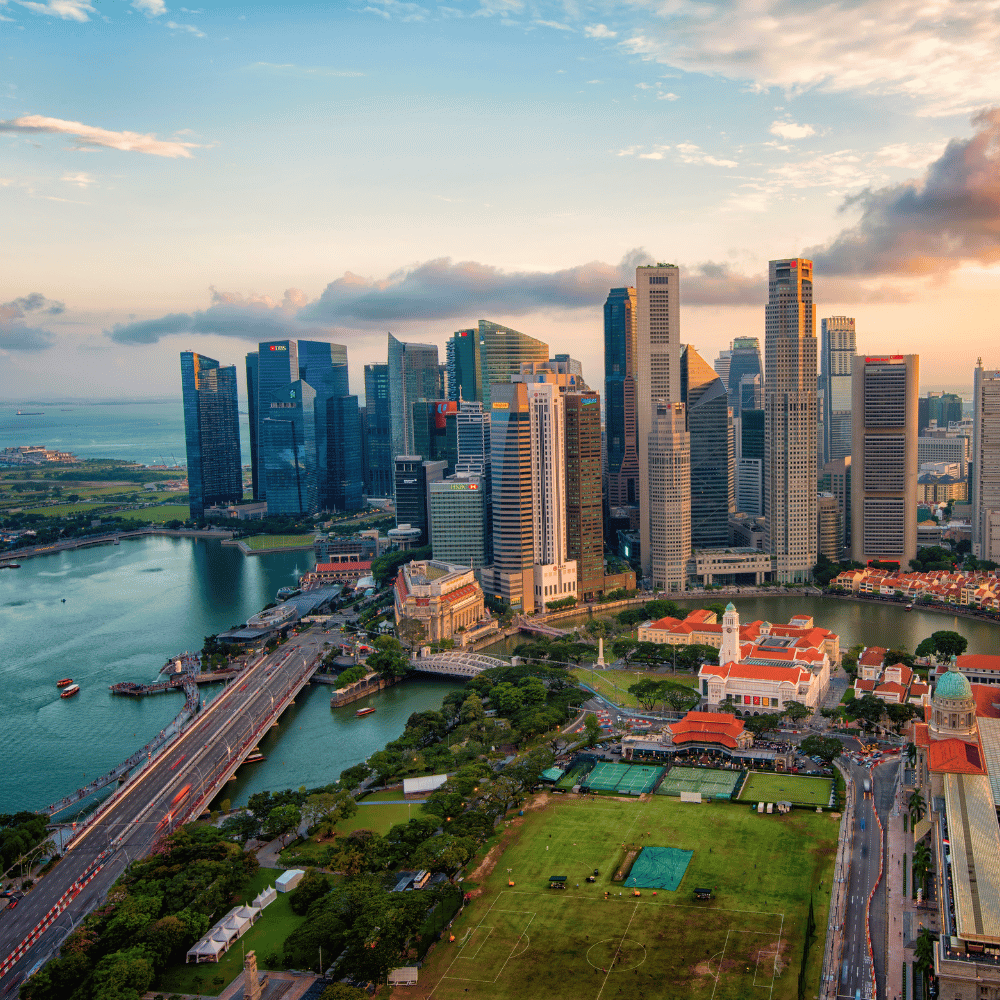 High rise buildings in Singapore